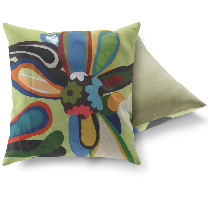 Aberto Design Cojín Multicolor 43 x 43 cm